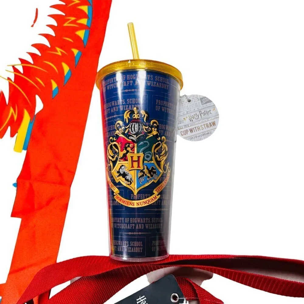 Harry Potter Gryffindor Backpack Set Tumbler Crest Banner